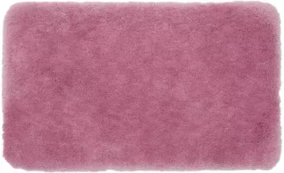 Коврик для ванной Gzze "DELUXE", с противоскользящим покрытием, подходит для пола с подогревом, с очень высоким ворсом прямоугольный (50х70 см), цвет altrosa