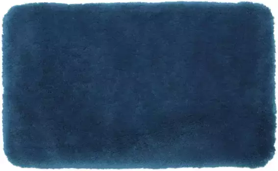 Коврик для ванной Gzze "DELUXE", с противоскользящим покрытием, подходит для пола с подогревом, с очень высоким ворсом прямоугольный (60х100 см), цвет petrol