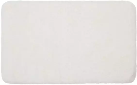 Коврик для ванной Gzze "DELUXE", с противоскользящим покрытием, подходит для пола с подогревом, с очень высоким ворсом Коврик для туалета с вырезом, цвет creme