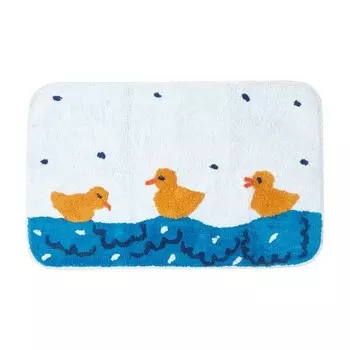 Коврик для ванной Homescapes Ententeich, 45x1x75 см цвет wei/blau/gelb