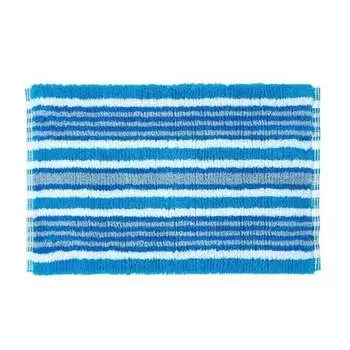 Коврик для ванной Homescapes gestreift, 40x1x60 см цвет blau schwarz weiss gestreift