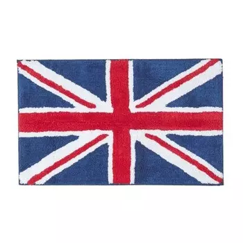 Коврик для ванной Homescapes Union Jack, 45x1x75 см, красный