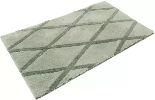 Коврик для ванной Homie Living "San Bosa" прямоугольный (55х65 см), зеленый
