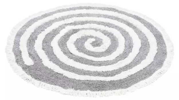 Коврик для ванной Homlando BREVIS, 72x2x72 см, серый