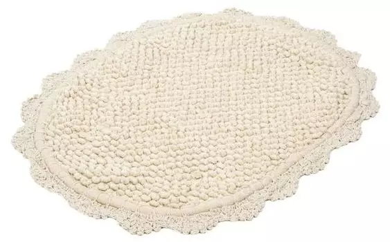 Коврик для ванной Homlando JACQUELINE, 40x2x60 см, бежевый