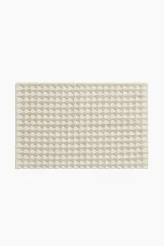 Коврик для ванной из хлопка с рисунком H&M, 60x90 см, зеленый