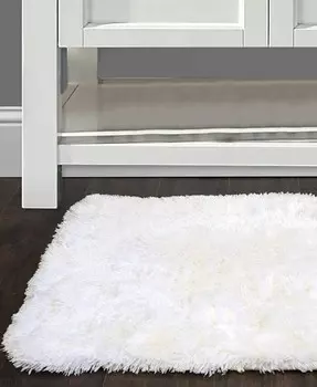 Коврик для ванной из искусственного меха Сент-Люсия размером 17 x 24 дюйма Popular Bath, белый