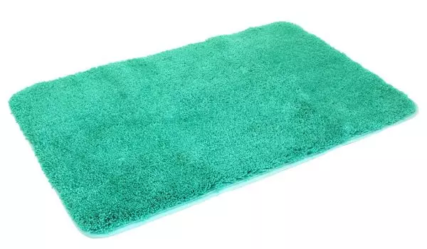 Коврик для ванной из микрофибры 50х80см, изумрудно-зеленый 50х80см Mesana
