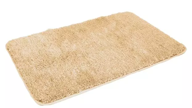 Коврик для ванной из микрофибры 50х80см, светло-коричневый 50х80см Kinzler