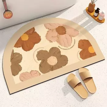 Коврик для ванной из микрофибры YOSICL, бежевый