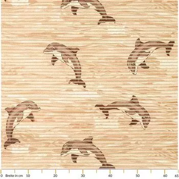 Коврик для ванной из мягкого пенопласта, противоскользящий коврик из мягкого пенопласта, коврик для ванной комнаты, релаксация, дельфин, морской коврик для ванной, бежевый, ширина 65 см, длина 180 см Sonstige
