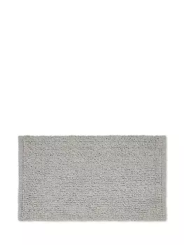 Коврик для ванной из шенилла с эффектом лохматого цвета Coincasa, серебристо-серый