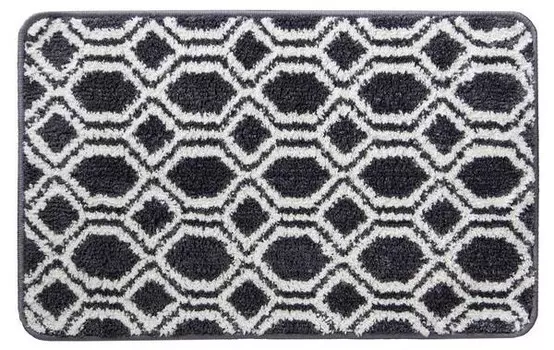 Коврик для ванной KARAT Casablanca, 50x1x80 см, черный