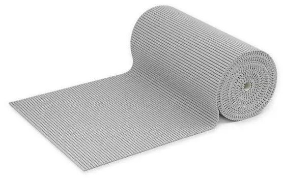 Коврик для ванной KARAT Reef Grey, 1x350 см, серый