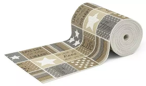 Коврик для ванной KARAT Reef Home, 1x250 см, коричневый