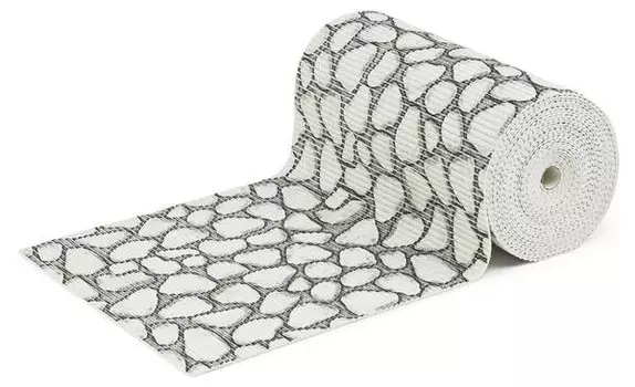 Коврик для ванной KARAT Reef Stone, 1x150 см, серо-коричневый