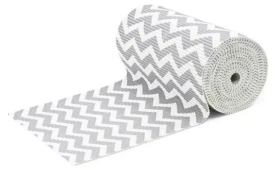 Коврик для ванной KARAT Reef Stripe, 1x150 см цвет silber/grau/silbergrau