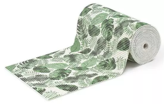 Коврик для ванной KARAT Reef Tropical, 1x350 см, зеленый