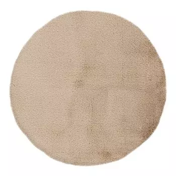 Коврик для ванной Kayoom Rabbit Light Rund, 100x2,2x100 см, бежевый