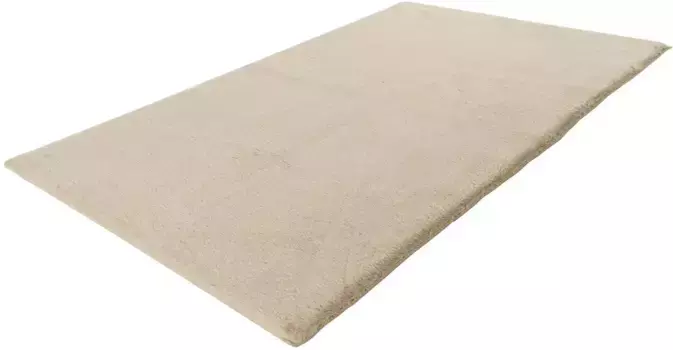 Коврик для ванной Kayoom "Rabbit Light", высота 22 мм, нескользящее покрытие, подходит для пола с подогревом, мягкий мех кролика, ванная комната, детская комната, спальня круглый ( 100 см), бежевый