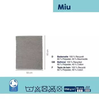 Коврик для ванной Kela, синий