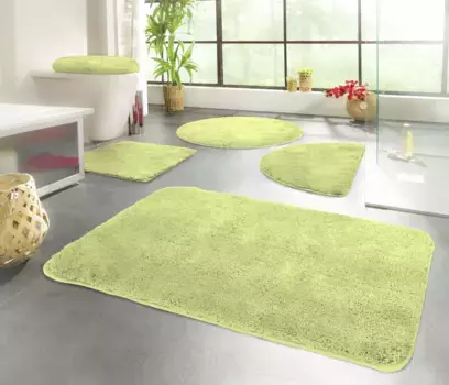 Коврик для ванной KiNZLER Chaozhou с нескользящим покрытием, 55х50 см, цвет kiwigrn