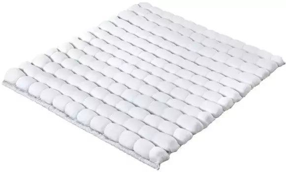 Коврик для ванной Kleine Wolke Avera с нескользящим покрытием, 60х60 см, цвет polarwei