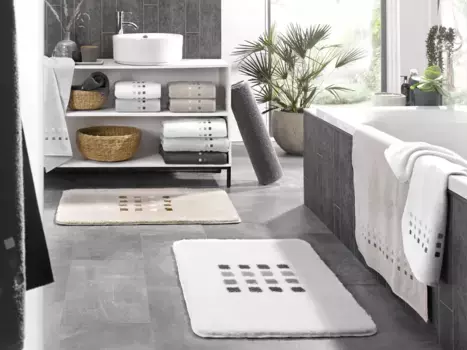 Коврик для ванной Kleine Wolke, белый