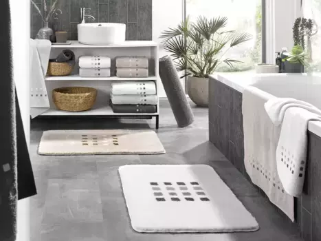 Коврик для ванной Kleine Wolke, белый