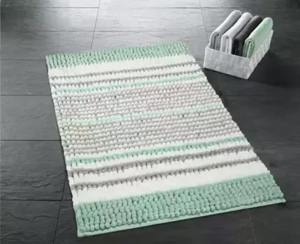Коврик для ванной Kleine Wolke "Bola" с противоскользящим покрытием 70х120 см, зеленый