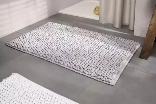 Коврик для ванной Kleine Wolke "Brava" соткан вручную 60х100 см, цвет silbergrau