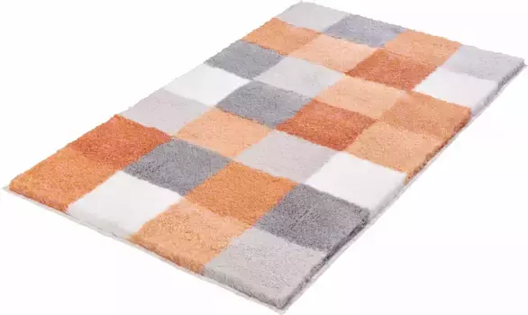Коврик для ванной Kleine Wolke Caro с нескользящим покрытием, 85х150 см, цвет salmon