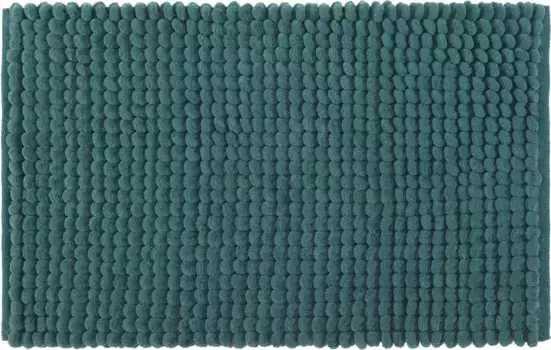 Коврик для ванной Kleine Wolke "Celine", высота 40 мм, нескользящее покрытие, подходит для пола с подогревом, коврик для ванной, однотонный, моющийся квадрат (60х60 см), цвет eucalyptus
