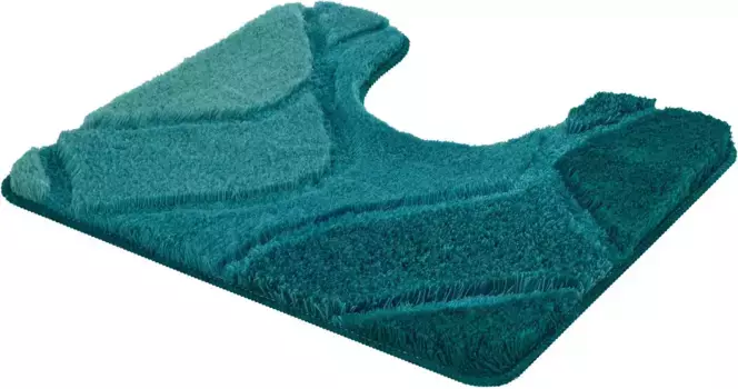 Коврик для ванной Kleine Wolke Fiona с нескользящим покрытием 60х100 см, цвет petrol