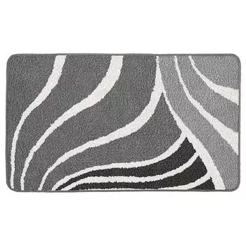 Коврик для ванной Kleine Wolke Flame, 80x0,2x140 см, антрацитовый