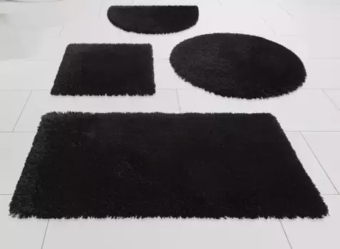 Коврик для ванной Kleine Wolke Mellow, черный