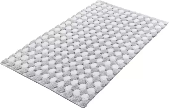 Коврик для ванной Kleine Wolke Merida 1 с нескользящим покрытием, 70х120 см, цвет silberfarben/grau