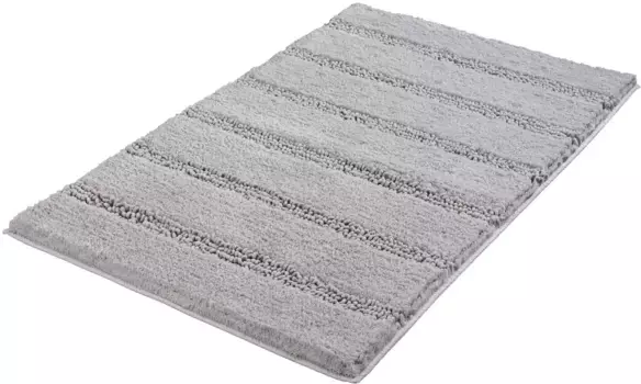 Коврик для ванной Kleine Wolke "Монровия" с нескользящим покрытием 70х120 см, цвет platinfarben