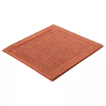 Коврик для ванной Kleine Wolke Net, 60x1,7x60 см цвет terracotta