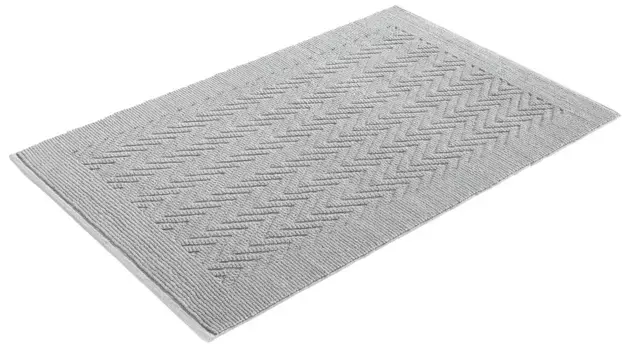 Коврик для ванной Kleine Wolke Nevada двустороний 60 см, цвет silbergrau
