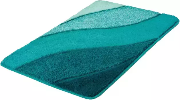 Коврик для ванной Kleine Wolke "Serenade" прямоугольный (50х60 см), бирюзовый