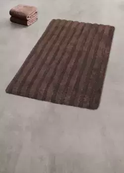 Коврик для ванной Kleine Wolke "Шнур" с противоскользящим покрытием 60х60 см, цвет nussbraun