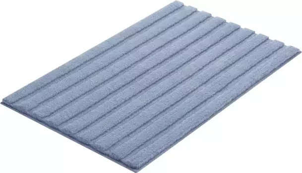 Коврик для ванной Kleine Wolke "Шнур" с противоскользящим покрытием 60х60 см, цвет stahlblau