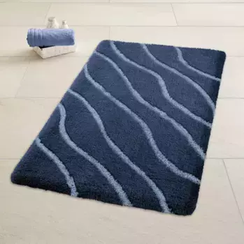 Коврик для ванной Kleine Wolke, синий