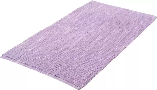 Коврик для ванной Kleine Wolke "Sway", высота 10 мм, с противоскользящим покрытием, подходит для пола с подогревом, коврик для ванной, однотонный с эффектом меланжа прямоугольный (60х100 см), цвет crocus