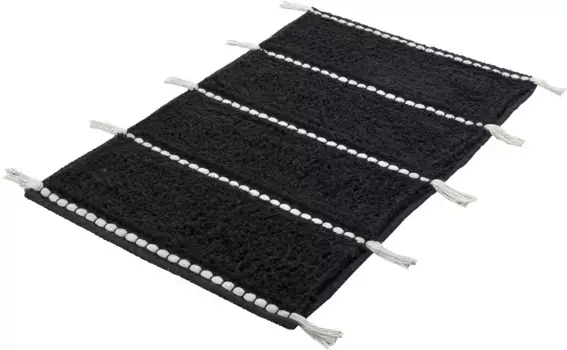 Коврик для ванной Kleine Wolke "Travis" с нескользящим покрытием 55х65 см, черный