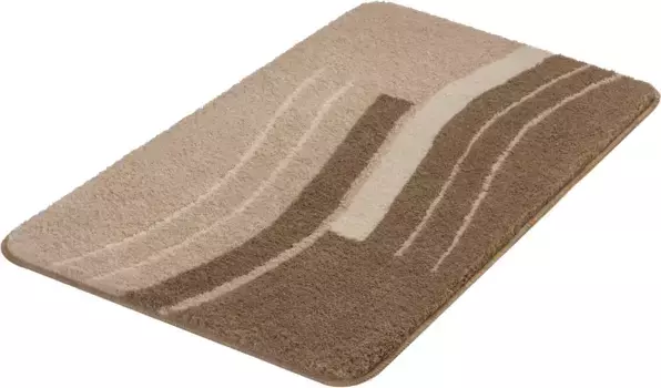 Коврик для ванной Kleine Wolke "Виола" с противоскользящим покрытием 50х60 см, серо-коричневый
