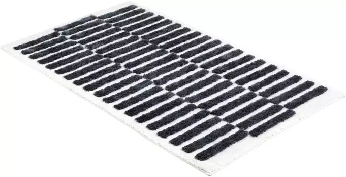 Коврик для ванной коллекции SCHNER WOHNEN "Барбадос 231" SCHNER WOHNEN-KOLLEKTION прямоугольный (60х90 см), черно-белый