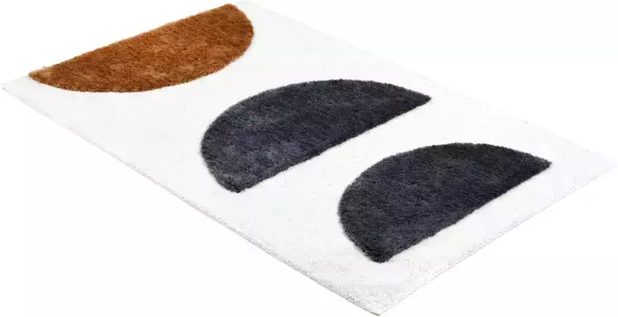 Коврик для ванной коллекции SCHNER WOHNEN "Барбадос 234" SCHNER WOHNEN-KOLLEKTION прямоугольный (67х110 см), черно-белый