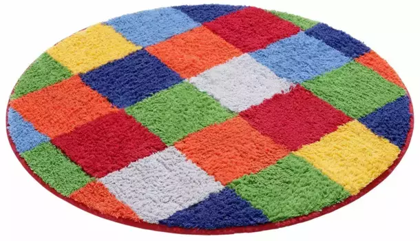 Коврик для ванной комнаты "Kira" Home affaire прямоугольный (55х50 см), цвет bunt